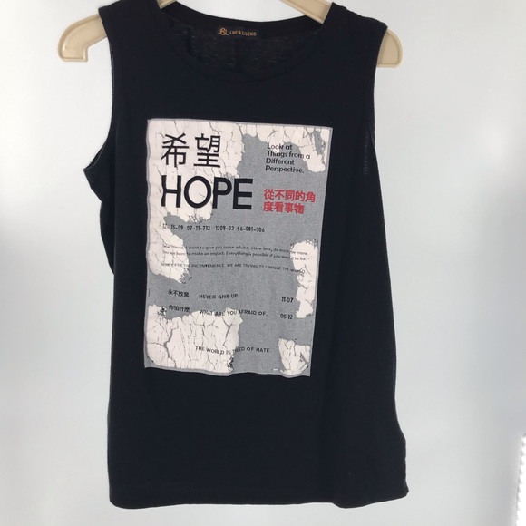 Love & Legend HOPE Tank Plus sz X - Picture 1 of 6